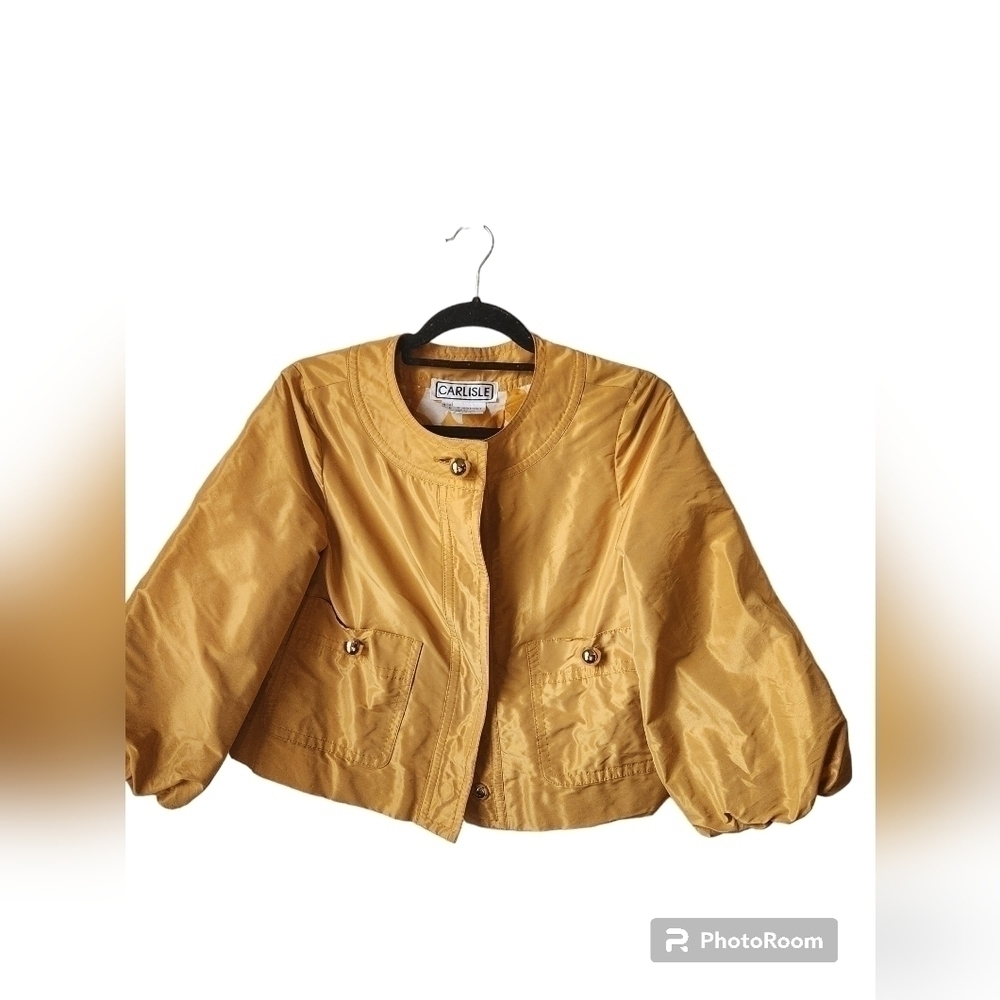 Vintage Carlisle Golden Puff Sleeve  Jacket Sz.4 - Picture 3 of 5